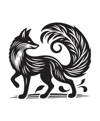 fox vector art,graphics foxs icons set,vintage illustration fox clipart,vector foxs flat style artwork design