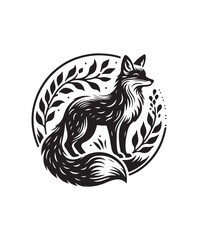 fox vector art,graphics foxs icons set,vintage illustration fox clipart,vector foxs flat style artwork design