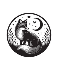fox vector art,graphics foxs icons set,vintage illustration fox clipart,vector foxs flat style artwork design