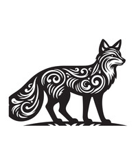 fox vector art,graphics foxs icons set,vintage illustration fox clipart,vector foxs flat style artwork design