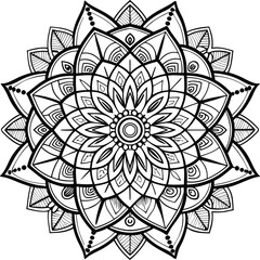 Floral Mandala Designs, Mandala Coloring Pages with Floral Themes for KDP Interiors