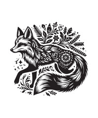 fox vector art,graphics foxs icons set,vintage illustration fox clipart,vector foxs flat style artwork design