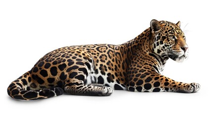 Fototapeta premium a jaguar isolated on white background