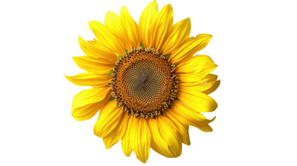 Naklejka premium Vibrant Sunflower Blooming Brightly Under The Summer Sun In A Lush Garden