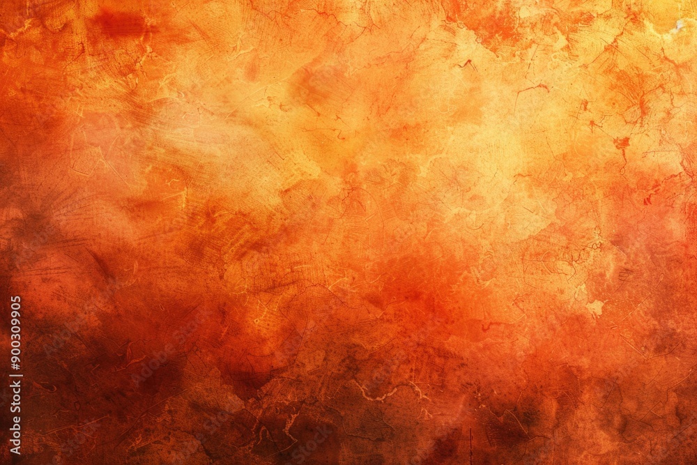 Aufkleber abstract orange and brown background with a textured grunge effect, suitable for use in designs wher