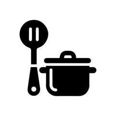 Kitchen ware and cook ware icon