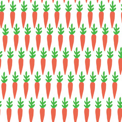 Carrot kitchen cooking vegetable seamless pattern