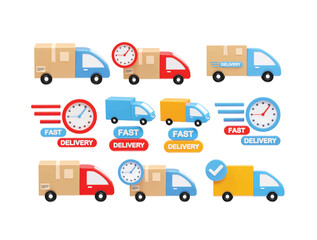 Delivery icon illustration vector element