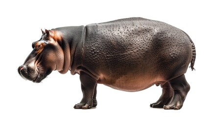 Fototapeta premium hippopotamus isolated on white background