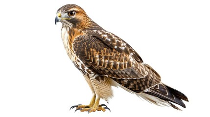 Fototapeta premium hawk bird isolated on white background