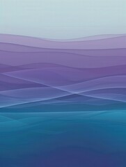 Obraz premium Soft Gradient Waves in Tranquil Blue and Purple Tones at Sunset