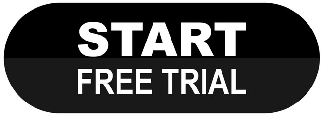 Start Free Trial Web 3d Button. Vector Illustration-02