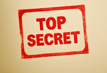 "TOP SECRET" written on a folder.