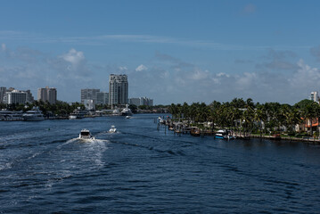Fototapeta premium Fort Lauderdale, a residential city close to the beach