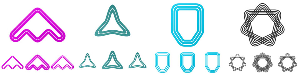 Line logo design collection