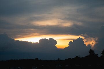 The golden light of the sun is beautiful.