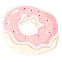 Donuts, bread, desserts, circles, rubber rings, snacks, food,heart shaped cookie