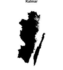 Kalmar outline map © David Zydd