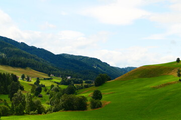Fototapeta premium Landschaftsidyll in den Schladminger Tauern, Krakauebene, Steiermark!