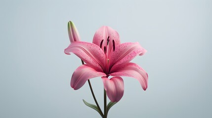 Obraz premium Pink Lily Flower