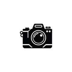Focus Frame Elegant Camera Vector Silhouette