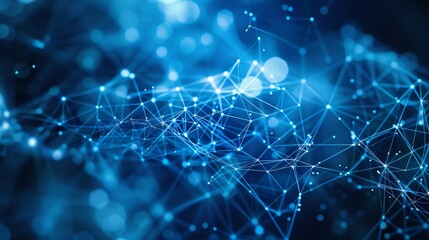 Technology Network Background. AI Generated