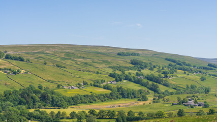 Landscape in the Peak District near Ninebanks, England, UK