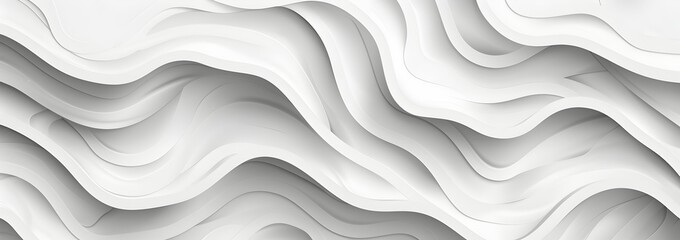 Obraz premium White background with wavy pattern for wall cladding or decorative panels, vector illustration. Design template for decoration and interior design in home or office space