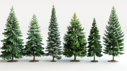 Obraz premium Fir (Abies): With flat needles and upright cones, firs are evergreen conifers often chosen as Christmas trees and prized for their quality timber. 