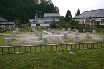 日本最古の漏刻跡（水時計）【飛鳥水落遺跡・国指定史跡】日本奈良県明日香村