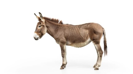 Obraz premium donkey isolated on white background