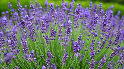 Obraz premium Lavender: Known for its calming fragrance, lavender represents serenity, grace, and tranquility, often used in aromatherapy to create a peaceful and soothing environment. 