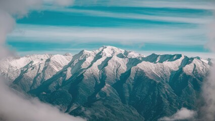 Fototapeta premium Twilight Serenity in the High Altitudes