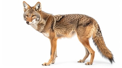Fototapeta premium a coyote isolated on white background