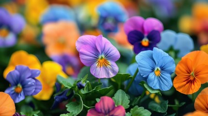 Pansy: With their soft, colorful blooms, pansies represent thoughtful reflection and memory. They bring a gentle, contemplative beauty to gardens and flower beds.
