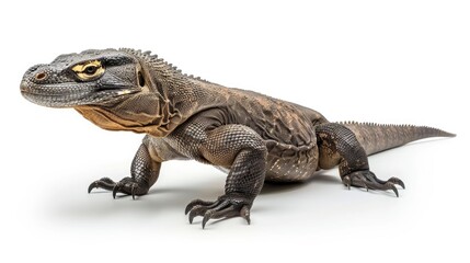 Obraz premium comodo dragon isolated on white background