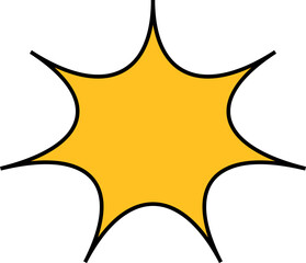 Flat Explosion Shape