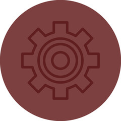 Configuration Vector Line Maroon Circle Maroon