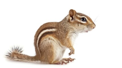 Fototapeta premium a chipmunk isolated on white background