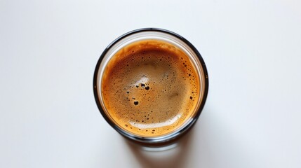 Delicate Coffee Creations on a Clean White Background