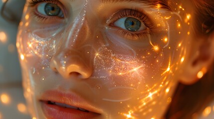 Futuristic Skin Glow with Microcurrent Facial Rejuvenation Technology