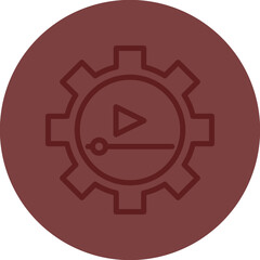 Tutorials Vector Line Maroon Circle Maroon