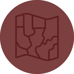 Map Vector Line Maroon Circle Maroon