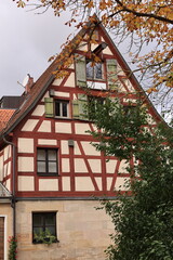 Obraz premium Blick in die Altstadt von Altdorf bei Nürnberg in Bayern