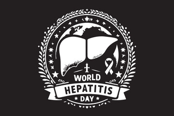 World Hepatitis Day logo featuring a liver and ribbon symbol