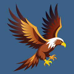 Obraz premium golden eagle with wings