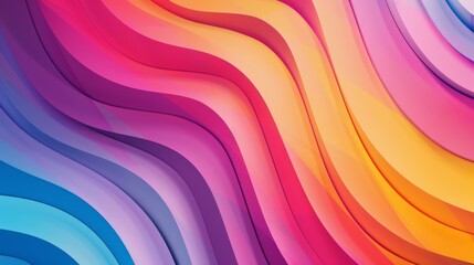 Abstract colorful wavy background with vibrant hues of blue, purple, pink, orange, and yellow.