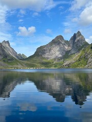 Fototapeta premium Reflection - Lofoten Norway