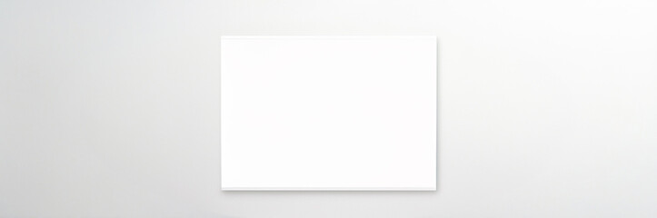 Obraz premium Blank White Canvas on a White Background for Artistic and Creative Projects