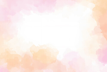 Elegant Pink and Gold Watercolor Splash Frame Background